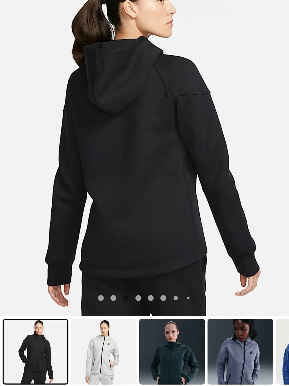 Nike Women’s Black Full-Zip Tech Fleece Hoodie